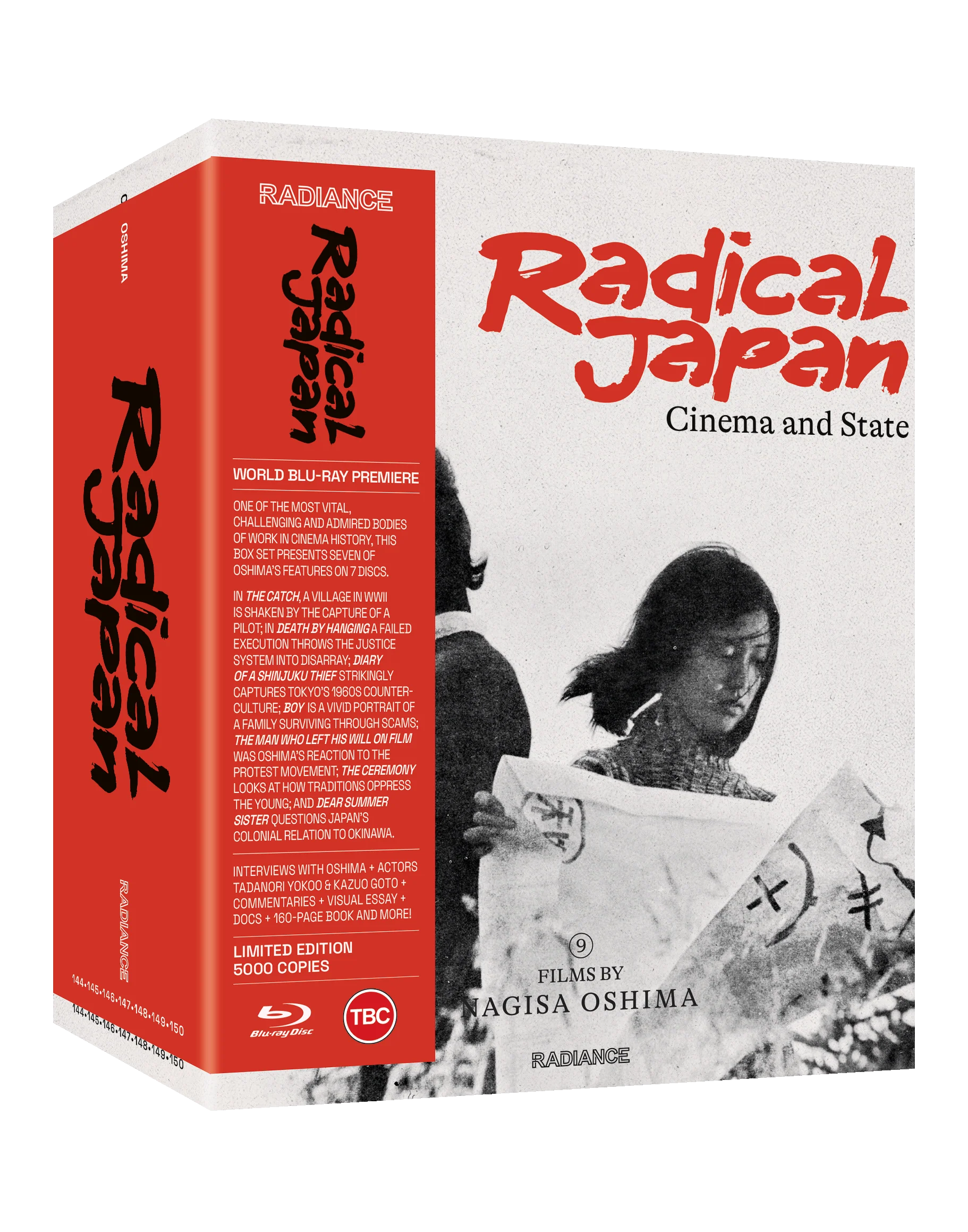 Radical Japan: Cinema and State - Nine Films by Nagisa Oshima (bluray) Limited Edition boxset